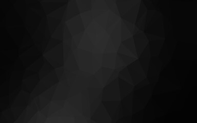 Dark Silver, Gray vector blurry triangle texture. Shining illustration, which consist of triangles. Triangular pattern for your business design.