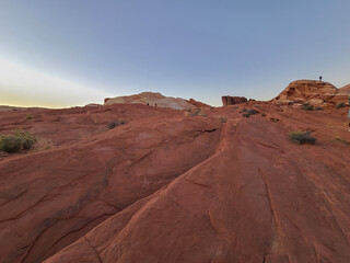 Red sandstones at Fire Wave trail Valley of Fire Nevada