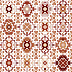 Kilim Bohemian Seamless Pattern