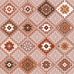 Kilim Bohemian Seamless Pattern