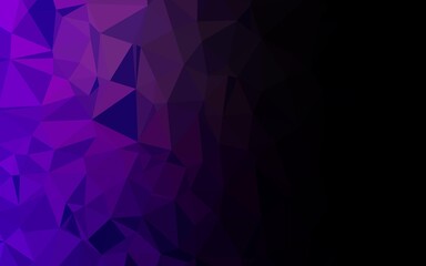 Light Purple vector polygonal template. Geometric illustration in Origami style with gradient. Template for your brand book.