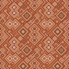 Kilim Bohemian Seamless Pattern