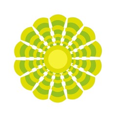 logo design with flower shape for use business or decoration