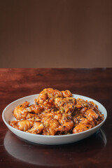 chinese stir fried spicy shrimp