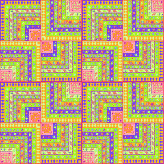 Kilim Bohemian Seamless Pattern