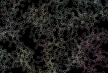 Dark Multicolor vector template with artificial intelligence structure.