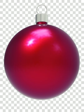 3d red and silver christmas ball png