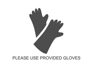 An appeal to wear gloves