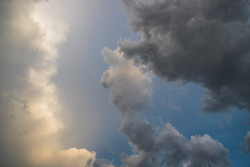 Black overcast clouds are about to rain