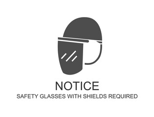 An appeal to wear glasses with a protective shield