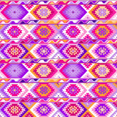 Kilim Bohemian Seamless Pattern