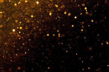 Gold bokeh of light .