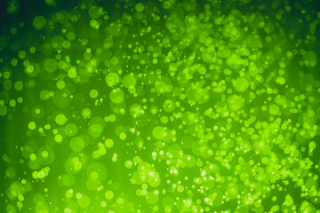 Abstract Green christmas Glitter Lights Defocused bokeh