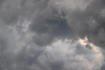 Black overcast clouds are about to rain