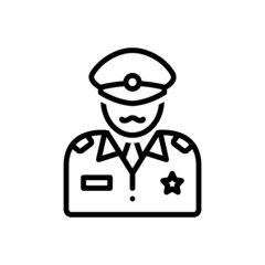 Black line icon for commander
