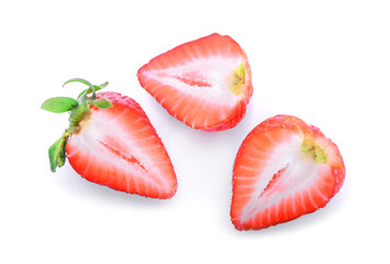 Strawberry isolated on white background.