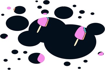 Colourful and stylish patterns created graphically