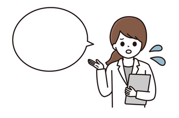 薬剤師 説明 女性 吹き出し