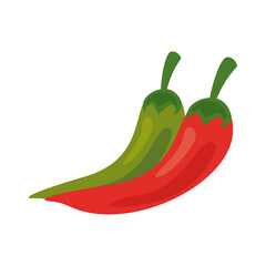 chili peppers fresh vegetables healthy food icon