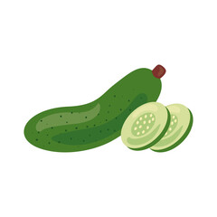 fresh cucumber vegetable healthy food icon