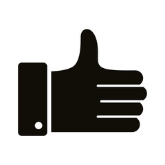 hand like social media marketing block style