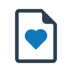 Love letter icon. Vector and glyph