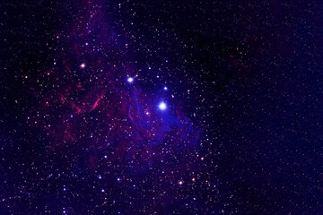 Colored beautiful galaxy. Elements of this image were furnished by NASA.