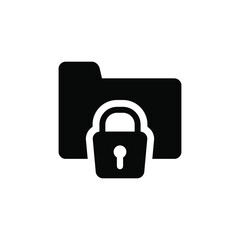 Folder with lock icon