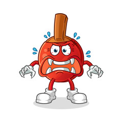 table tennis bat monster vector. cartoon character