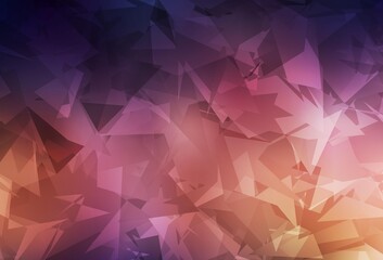 Dark Blue, Yellow vector template with chaotic poly shapes.