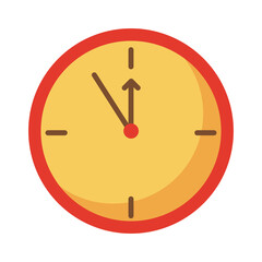 time clock flat style icon