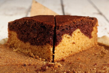 Butter Marble Cake, freshly baked.