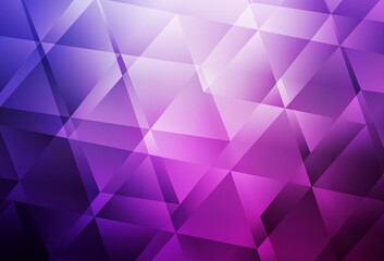 Light Purple, Pink vector triangle mosaic template.