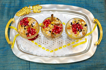 Traditional delicious Turkish dessert; Ashura (Asure)