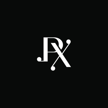 P X letter logo creative design on black color background. px monogram