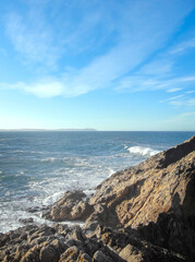 Mid december morning at Point Reyes, Pacific ocean, outside San Francisco California