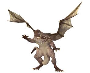 3d render of a fantasy dragon