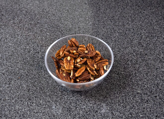 Pecan nuts in bowl