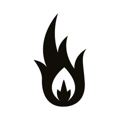 flame fire hot style silhouette