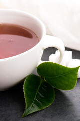 Aromatic Green Tea, fresh tea leaves