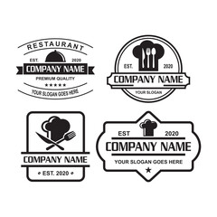 Obraz premium A Set Of Restaurant Vector , A Set Of Food Logo