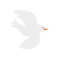 Naklejka premium dove bird flying peace icon