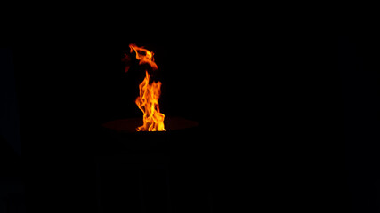 fire in the dark