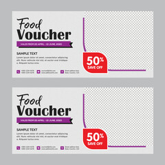 Vector illustration, creative business voucher template can be used for all Restaurant needs