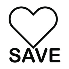 icon vector love save web