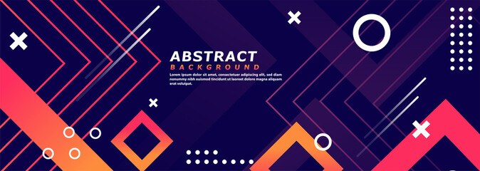 Abstract Geometric Shape Background Design. Usable for Background, Wallpaper, Banner, Poster, Brochure, Card, Web, Presentation. Vector Illustration Design Template.
