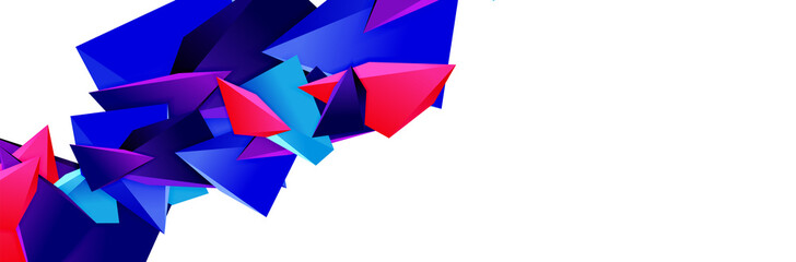 Triangle mosaic abstract background, 3d triangular low poly shapes. Geometric vector illustration for covers, banners, flyers and posters and other