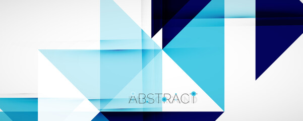 Geometric abstract background. Techno color triangle shapes. Vector illustration for covers, banners, flyers and posters and other designs