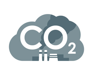 Carbon dioxide emissions icon - 