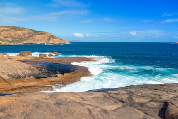 Panorama at the breathtaking Thistle Cove in the Cape Le Grand National Park east of Esperance, Western Australianunder,southwest au